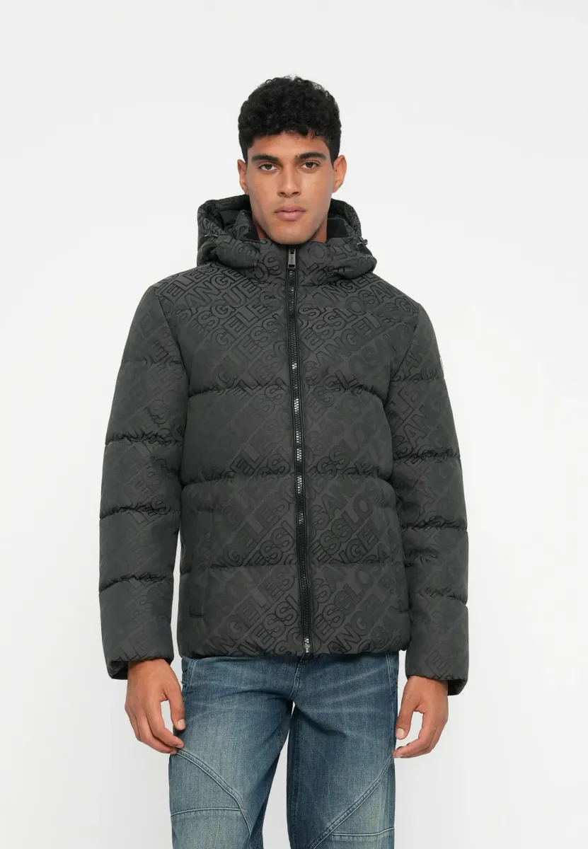 ALL OVER LOGO JACKET - Winterjacke - black