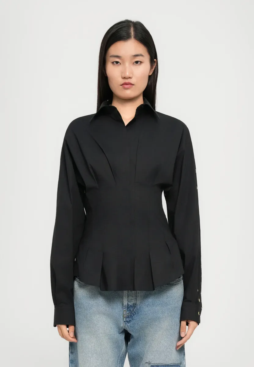 ALL OVER POLKA DOT PRINT - Hemdbluse - fantasia nero