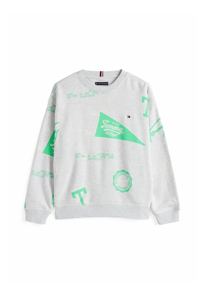ALL OVER PRINTED - Sweatshirt - grey heather