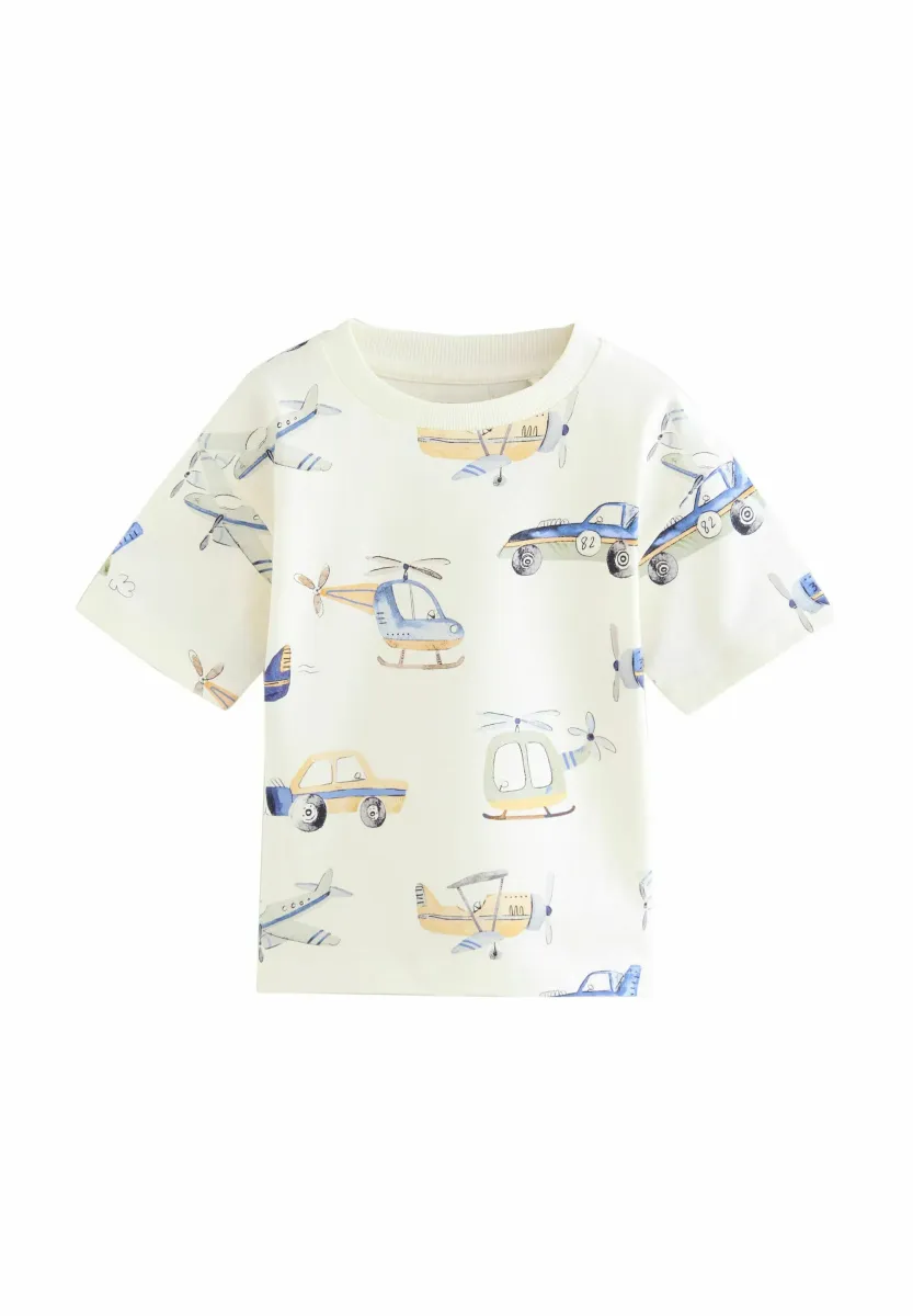ALL-OVER  - T-Shirt print - white classic transport