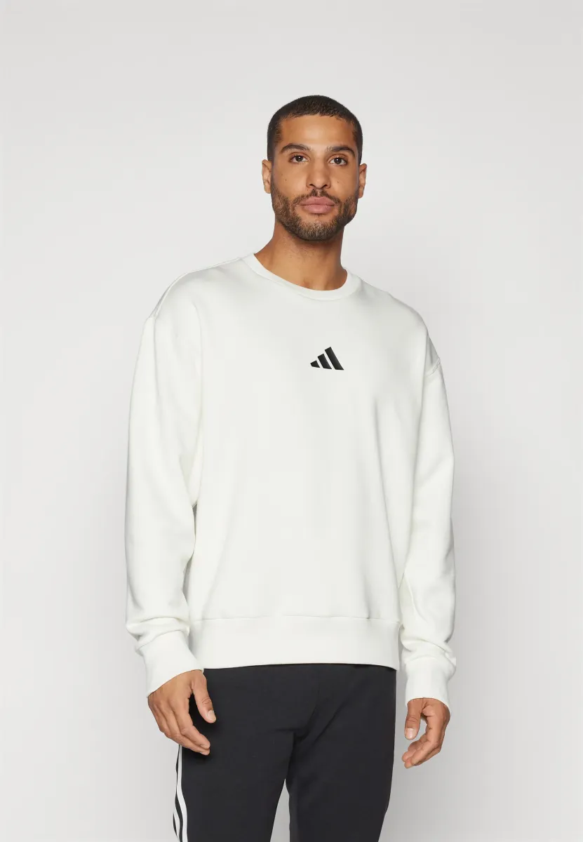 ALL SZN GRAPHIC SHORT - Sweatshirt - off white/black