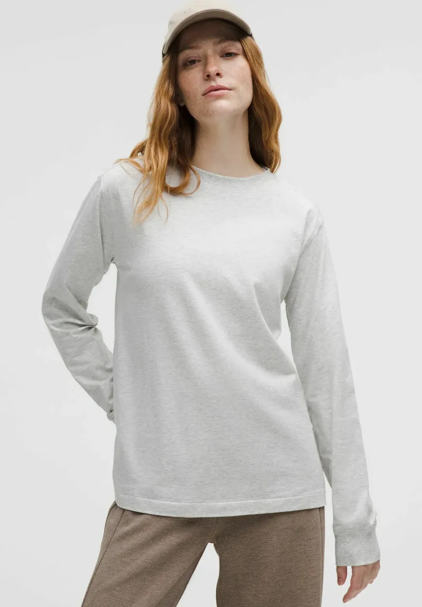 ALL YOURS LONG SLEEVE - Langarmshirt - heathered core ultra light grey