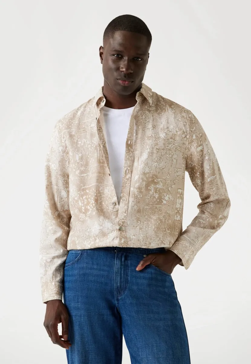 ALLOVER - Hemd - mehrfarbig beige