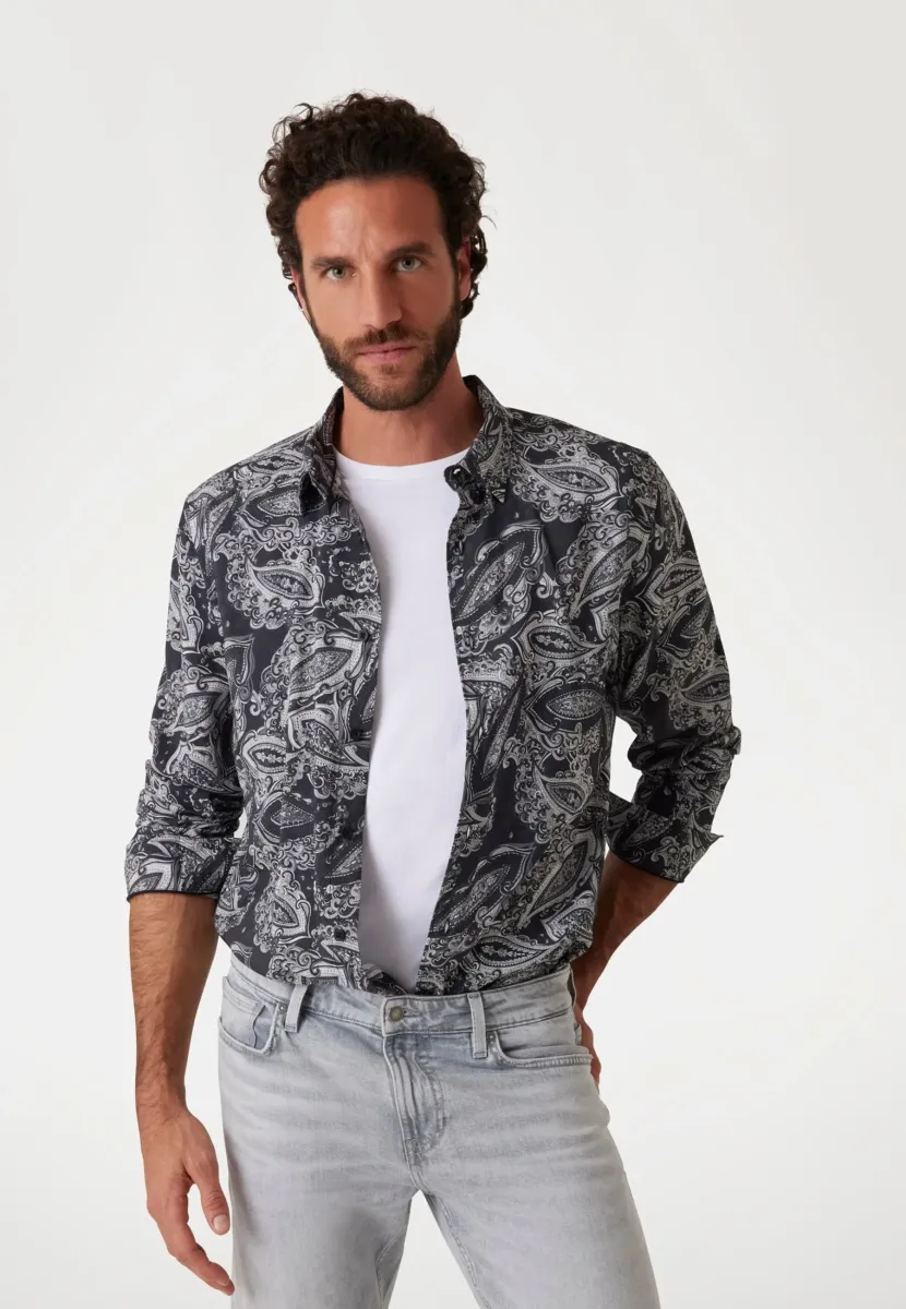ALLOVER-PAISLEY - Hemd - mehrfarbig schwarz
