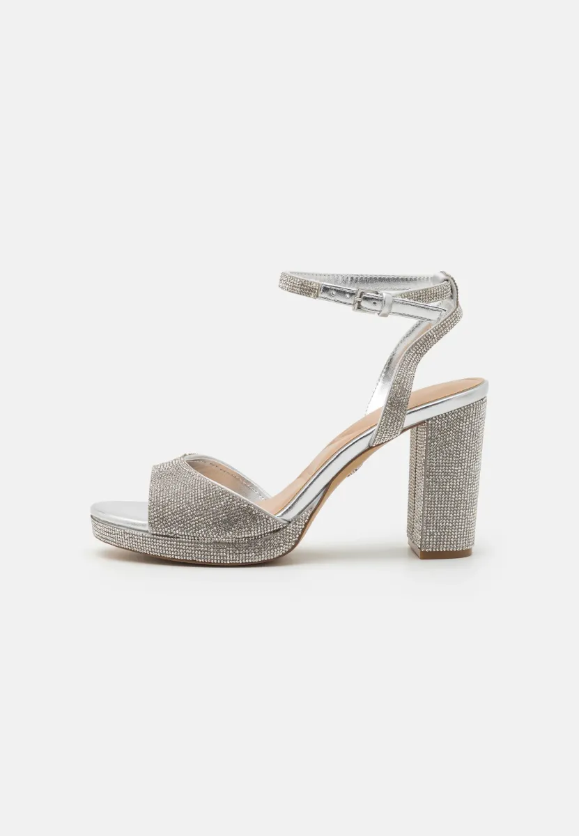 ALLURING - Riemensandalette - silver