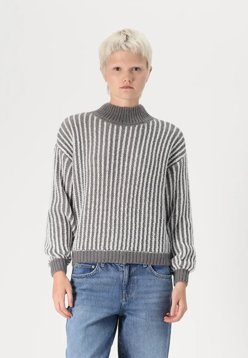 ALLY LIFE - Strickpullover - grey