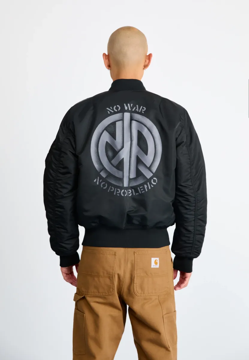 ALPHA INDUSTRIES X NO PROBLEMO NO WAR - Bomberjacke - black
