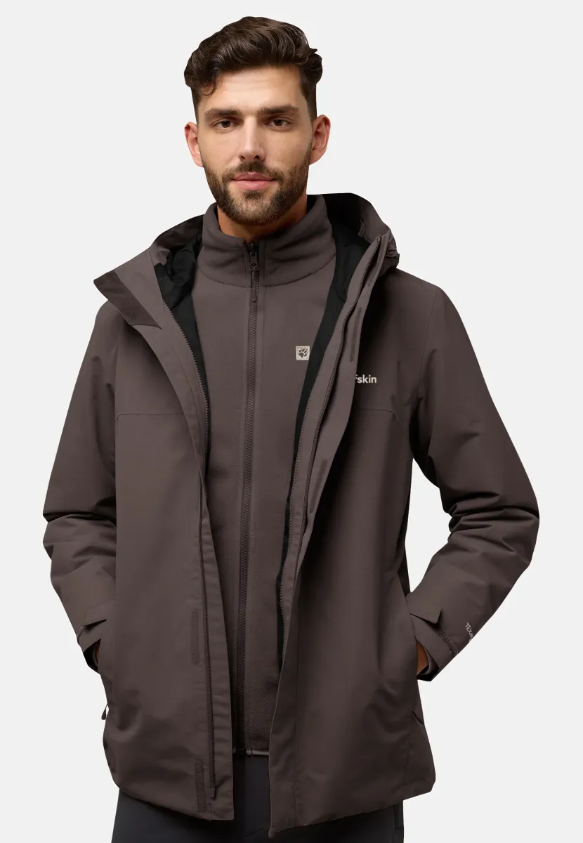 ALTENBERG 3IN1 JKT M - Regenjacke / wasserabweisende Jacke - peat