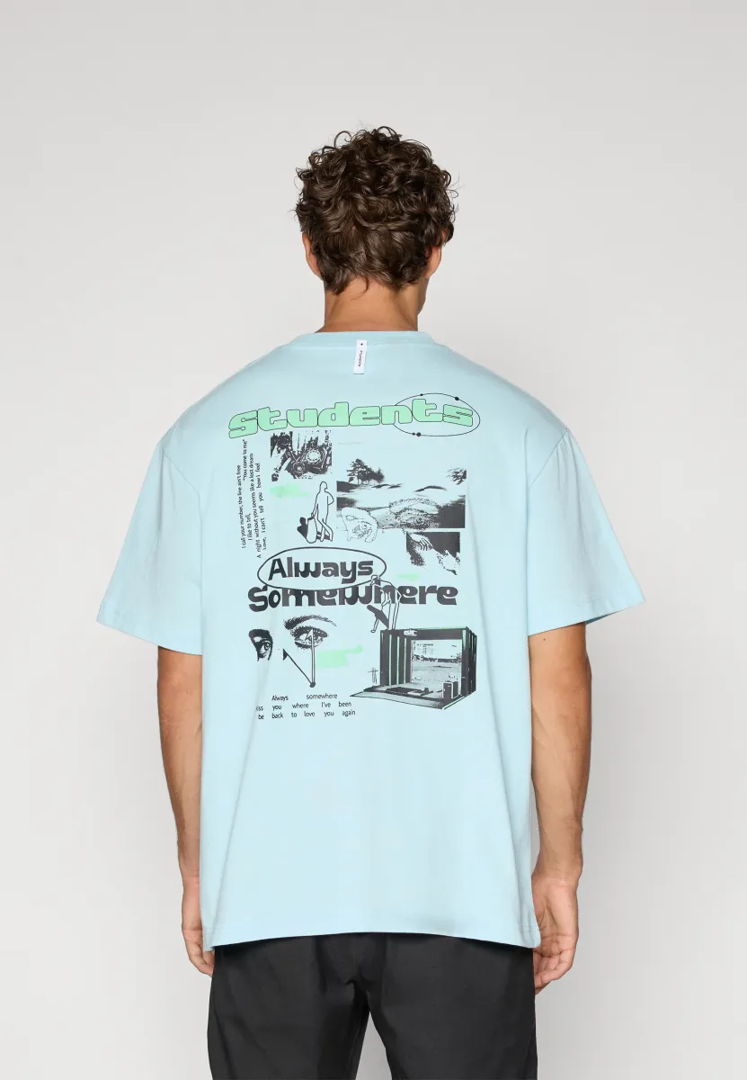 ALWAYS SOMEWHERE - T-Shirt print - chambray