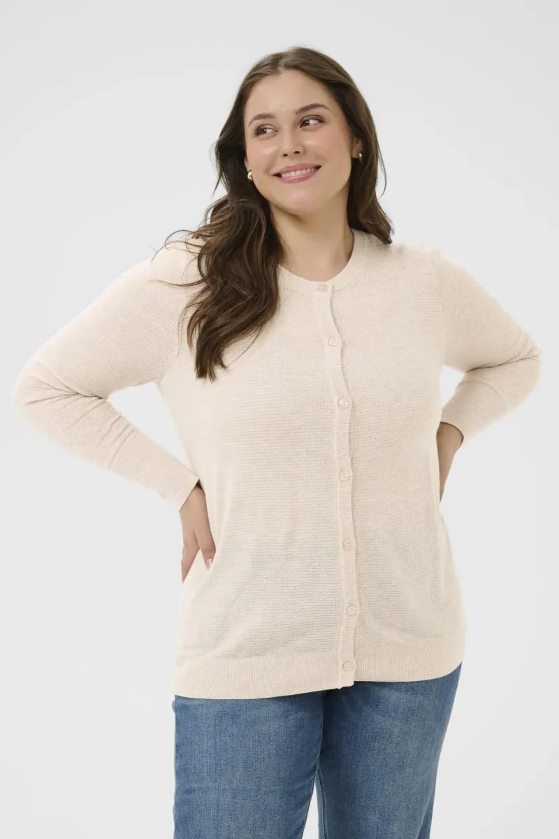 AMANA - Strickjacke - feather gray cc