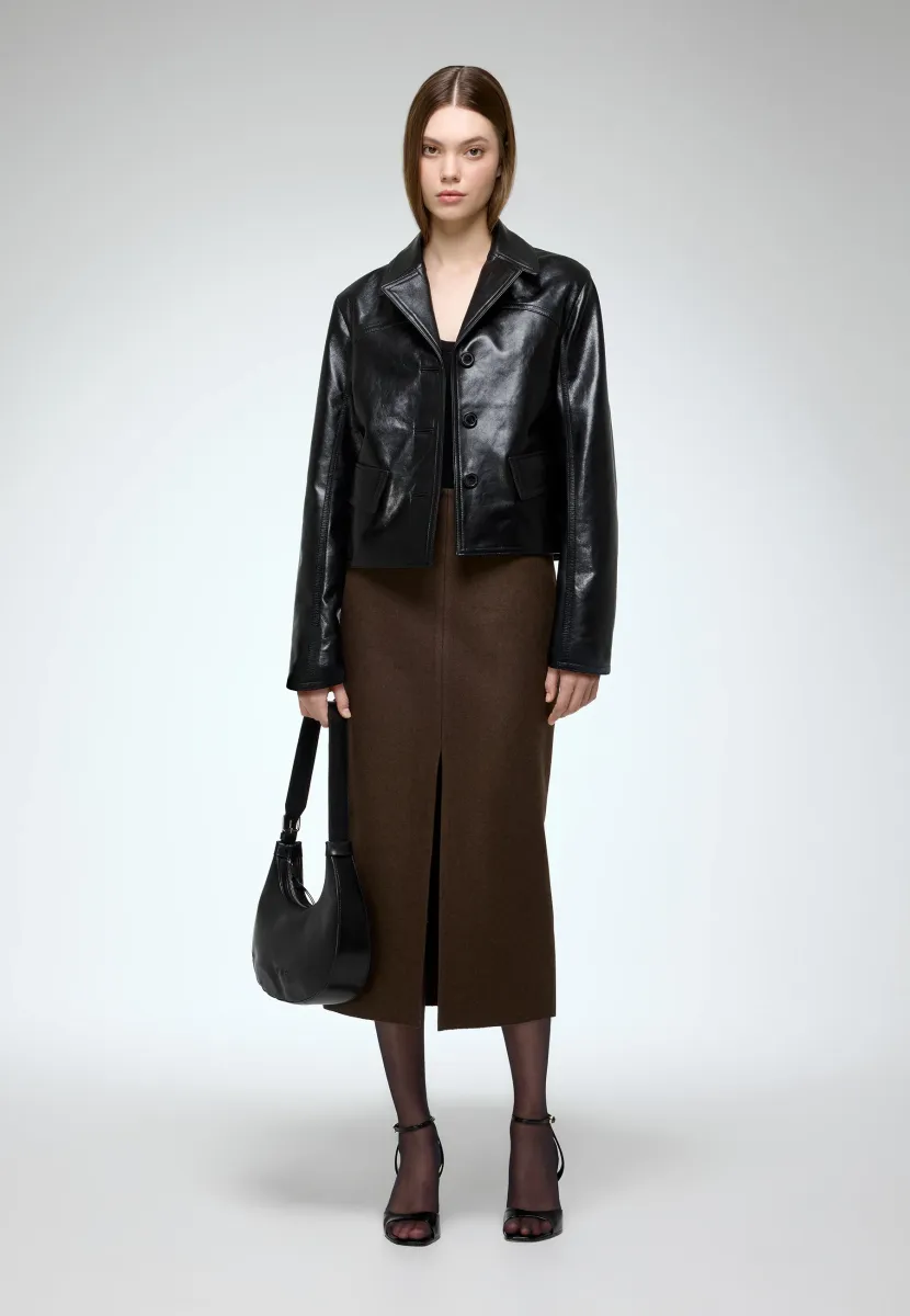 AMARA  - Lederjacke - black