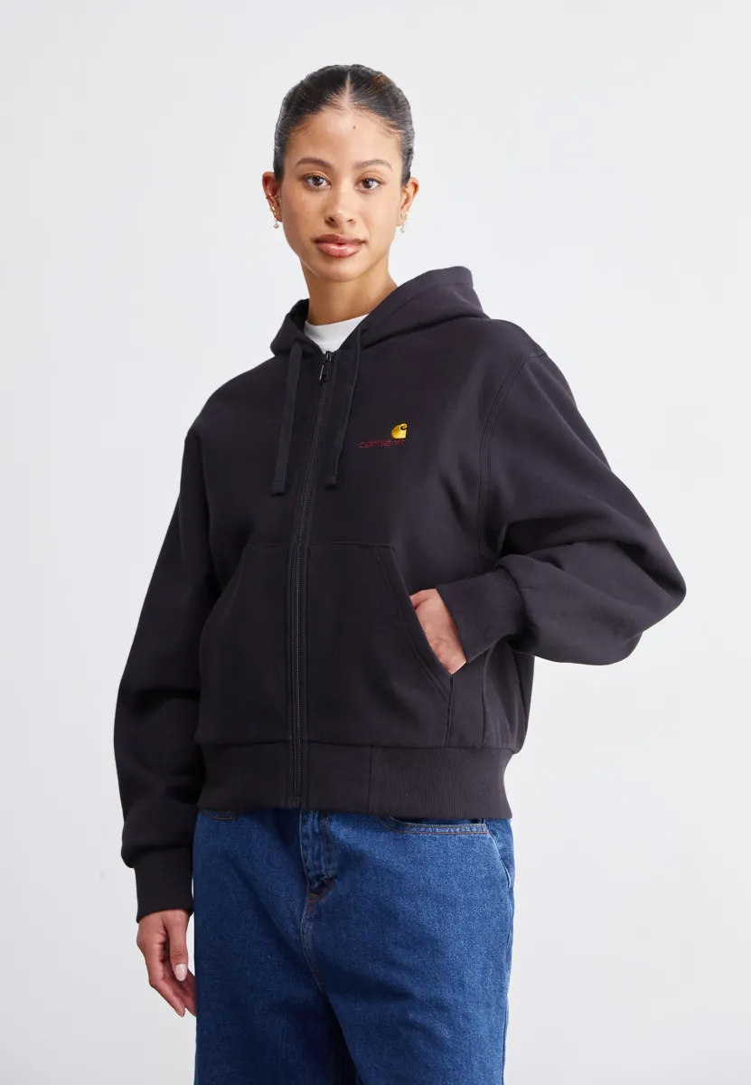 AMERICAN JACKET - Sweatjacke - black