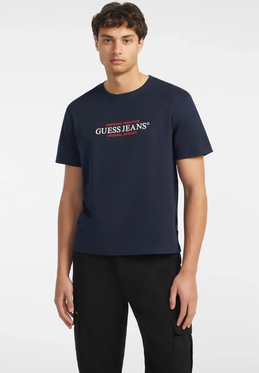 AMERICAN TEE - T-Shirt print - dunkelblau