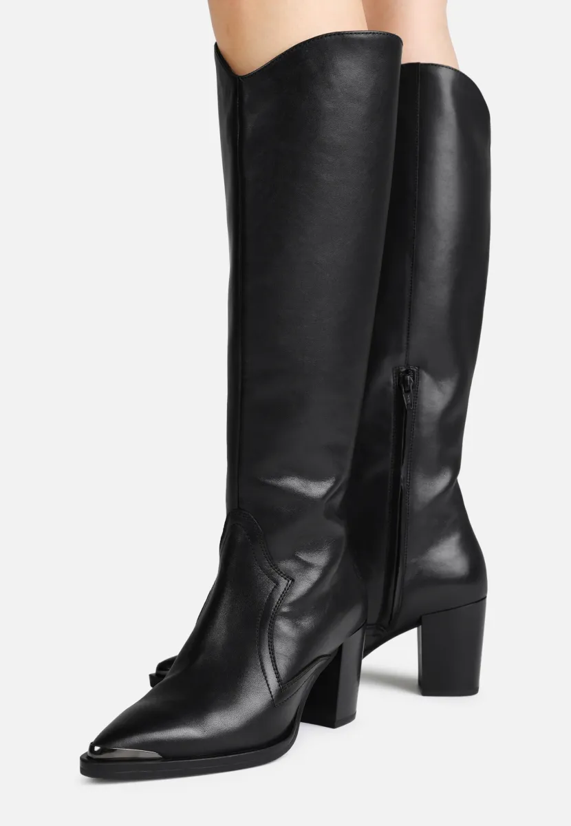 AMERICANA-LOW - High Heel Stiefel - black