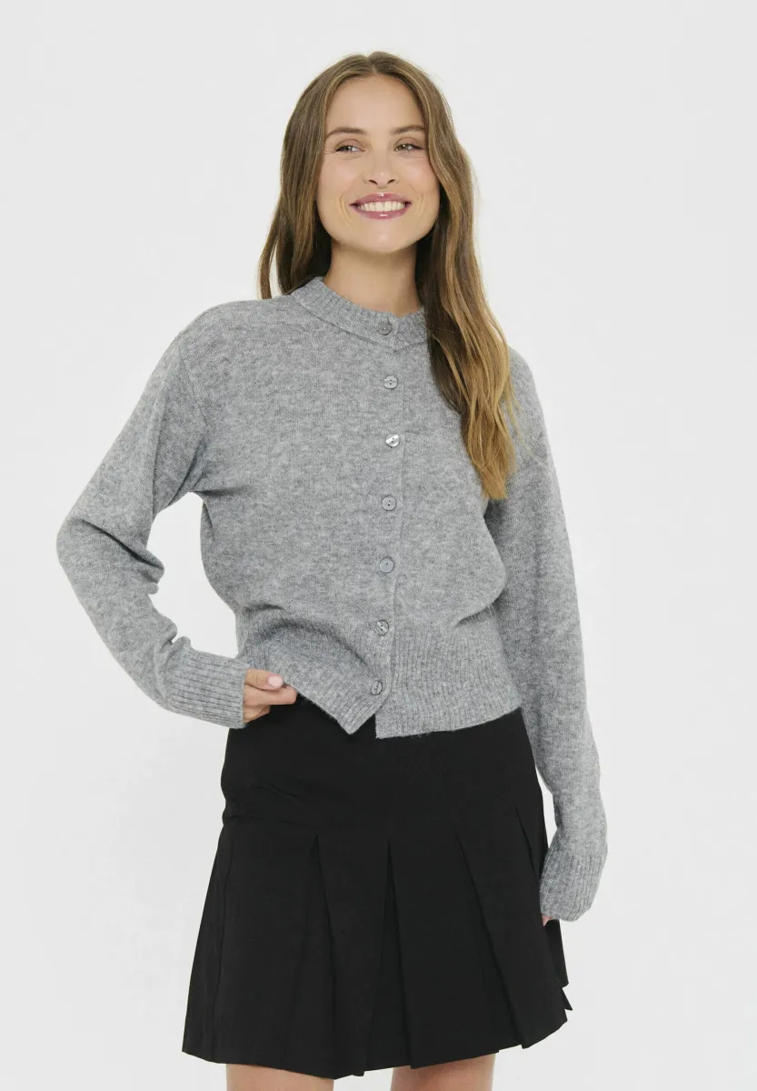 AMOLISZ - Strickjacke - mist grey