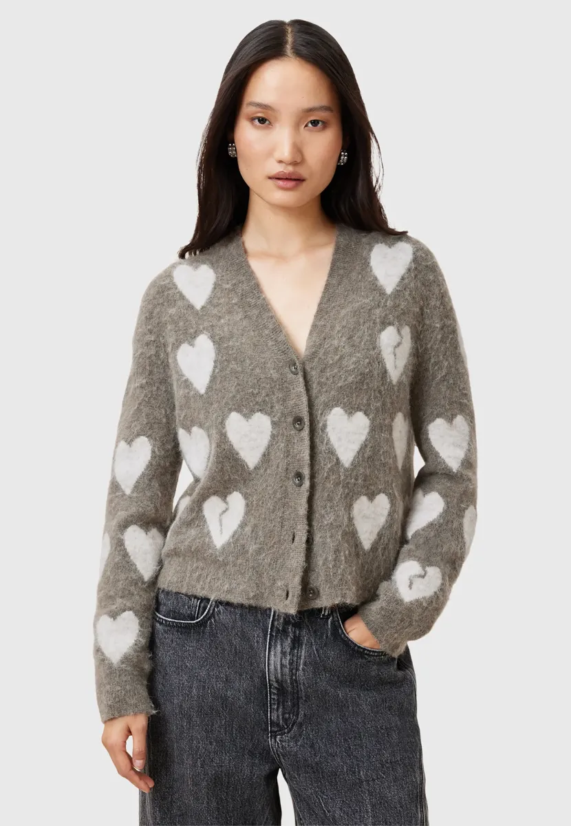 AMORE - Strickjacke - walnut brown/grey