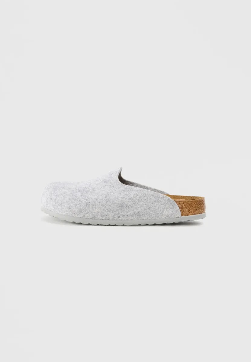 AMSTERDAM FE LIGHT GRAYN - REGULAR - Pantolette flach - light gray