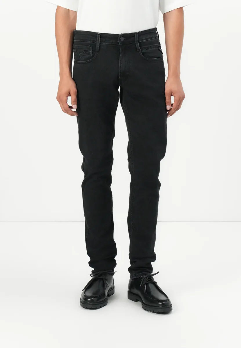 ANBASS  - Jeans Slim Fit - black