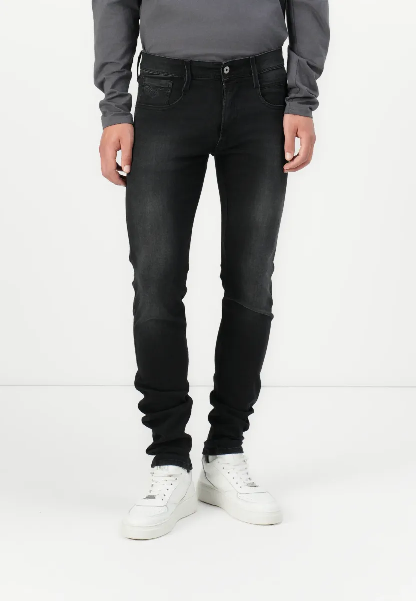 ANBASS - Jeans Slim Fit - schwarz