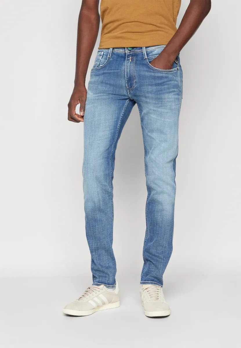 ANBASS PANTS - Jeans Slim Fit - medium blue