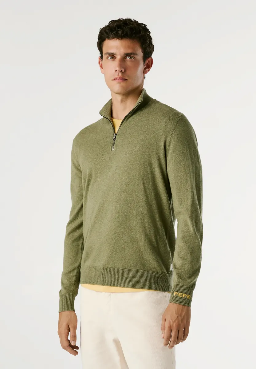 ANDRE MOCK - Strickpullover - military green