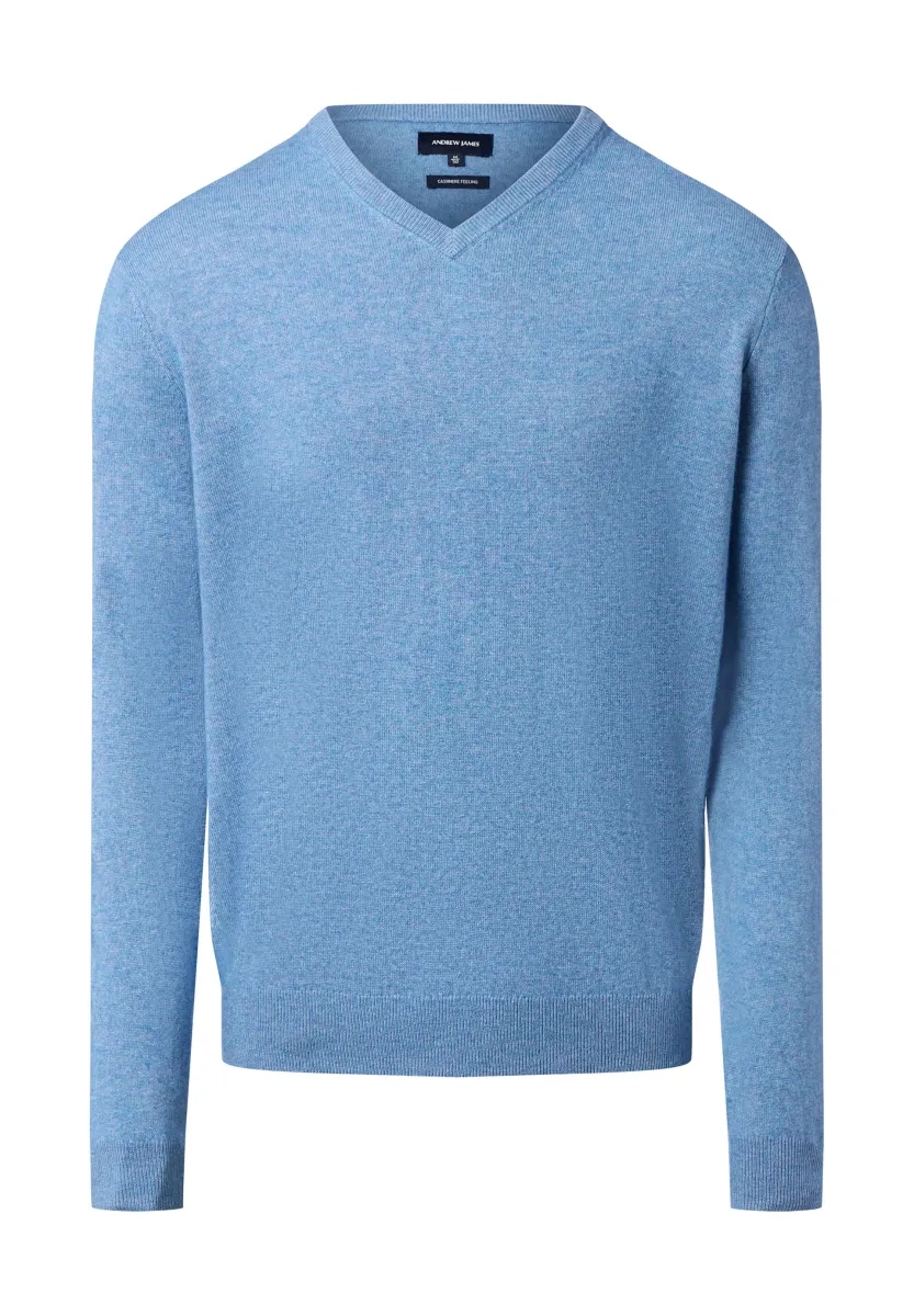 ANDREW JAMES  - Strickpullover - hellblau