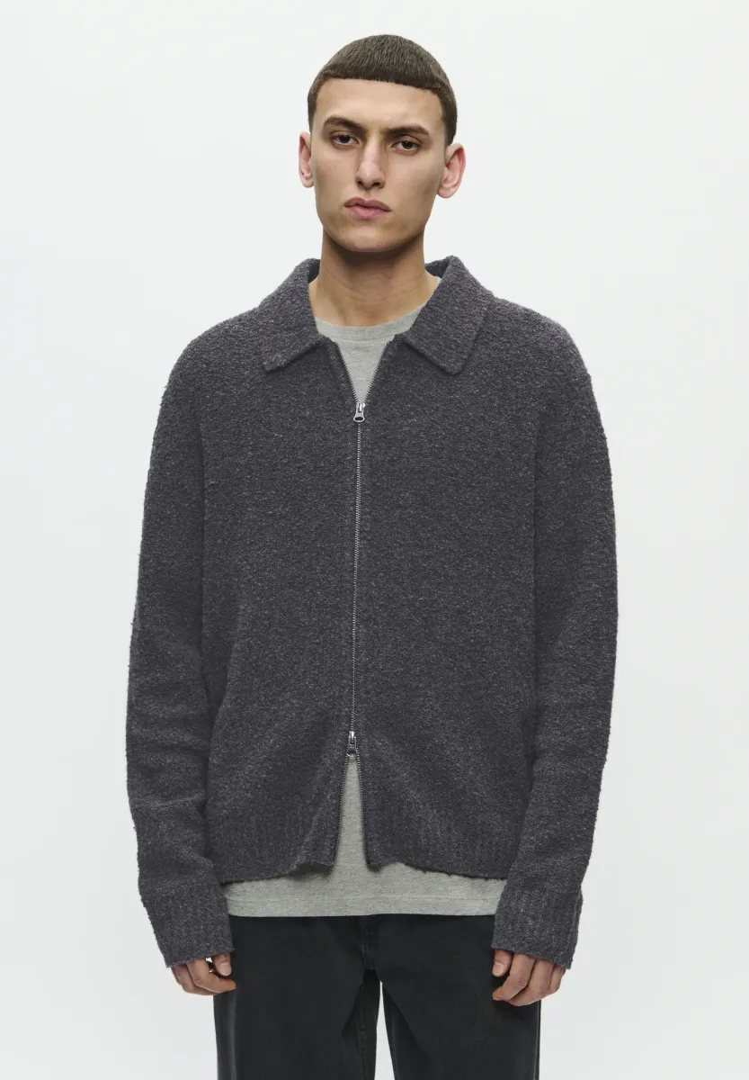 ANDY  - Strickjacke - black sand