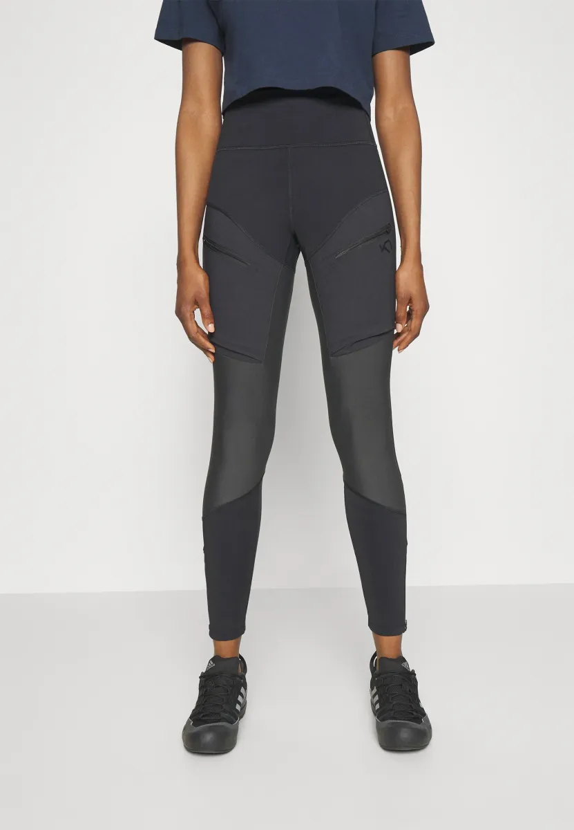 ANE HIKING - Tights - black