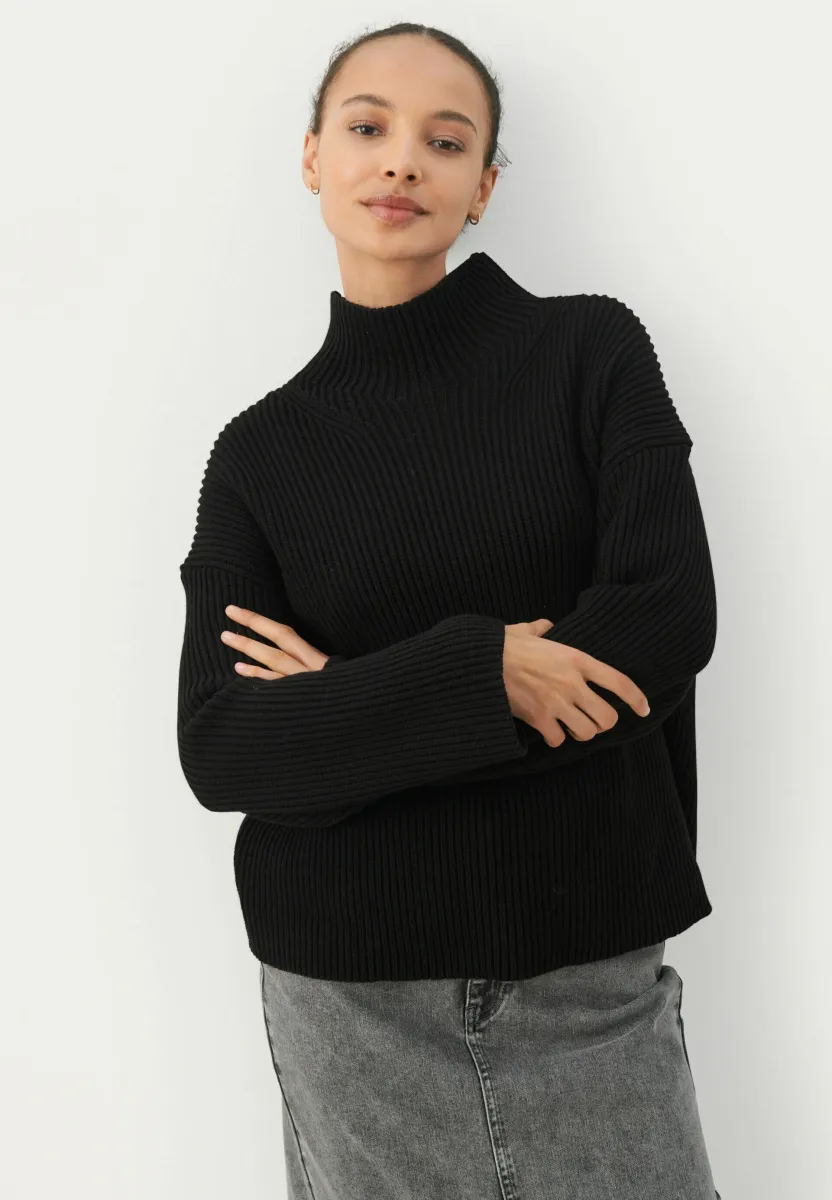 ANGELINE - Strickpullover - black