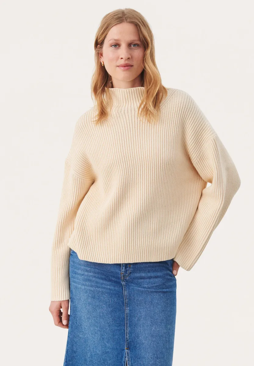 ANGELINE - Strickpullover - whitecap gray