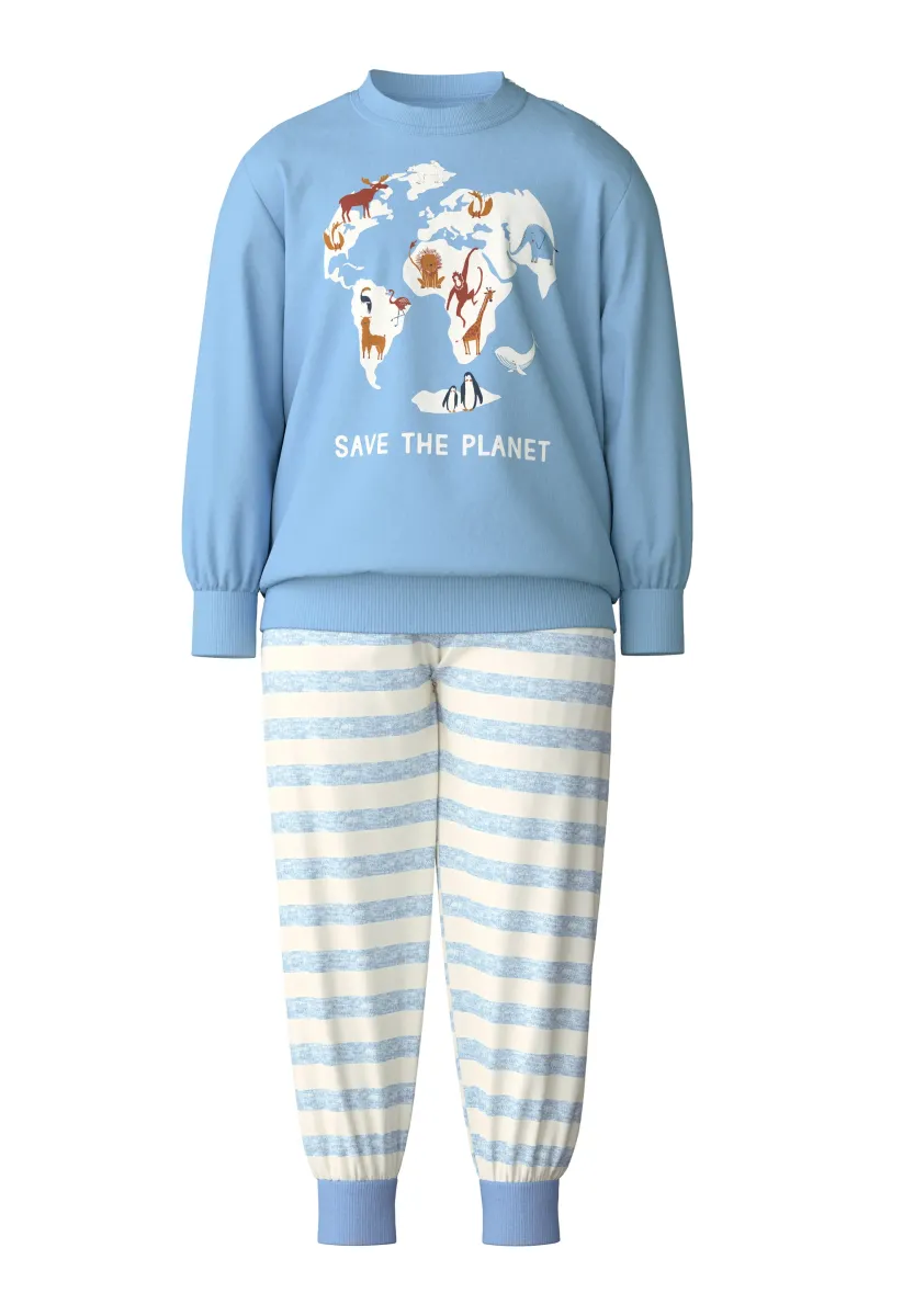 ANIMALS BÜNDCHEN SET - Nachtwäsche Set - placid blue