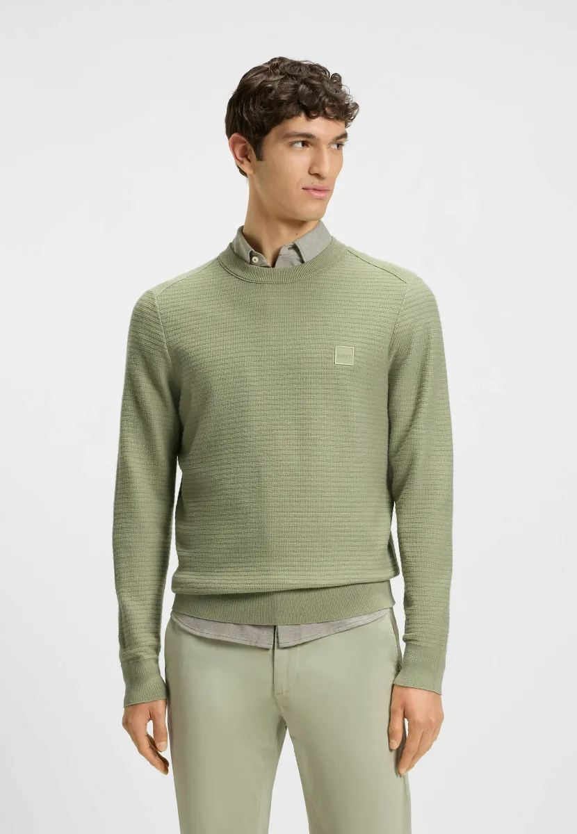 ANION - Strickpullover - open green thirty