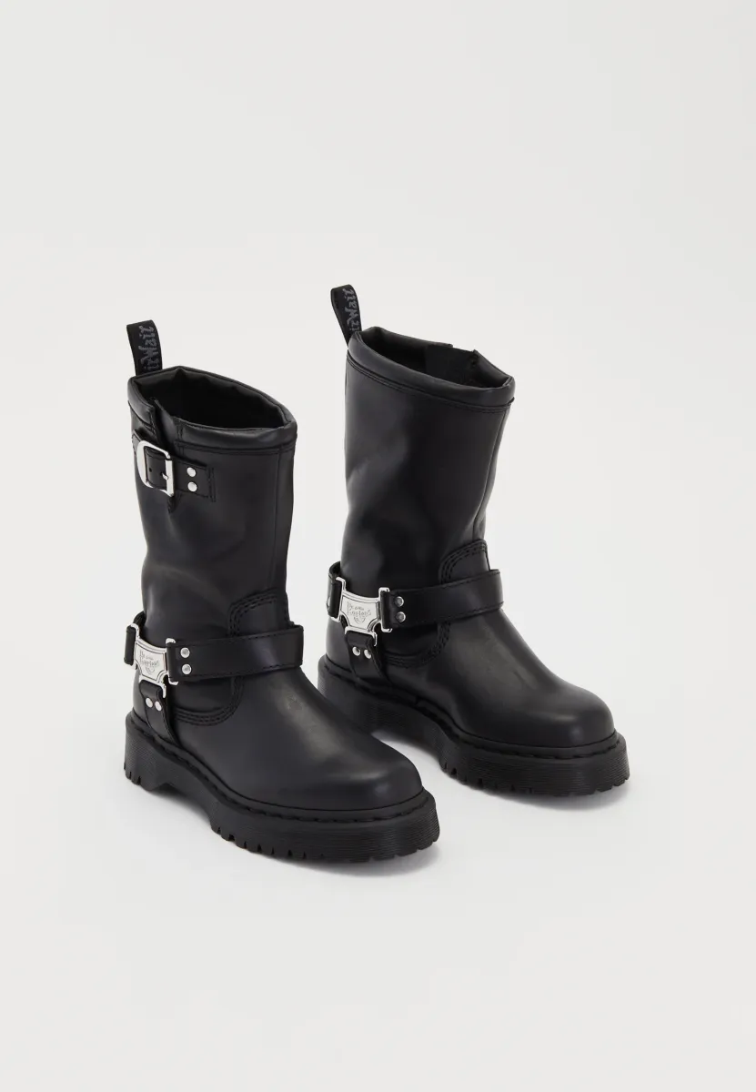 ANISTONE HI UNISEX - Cowboy-/Bikerboot - black