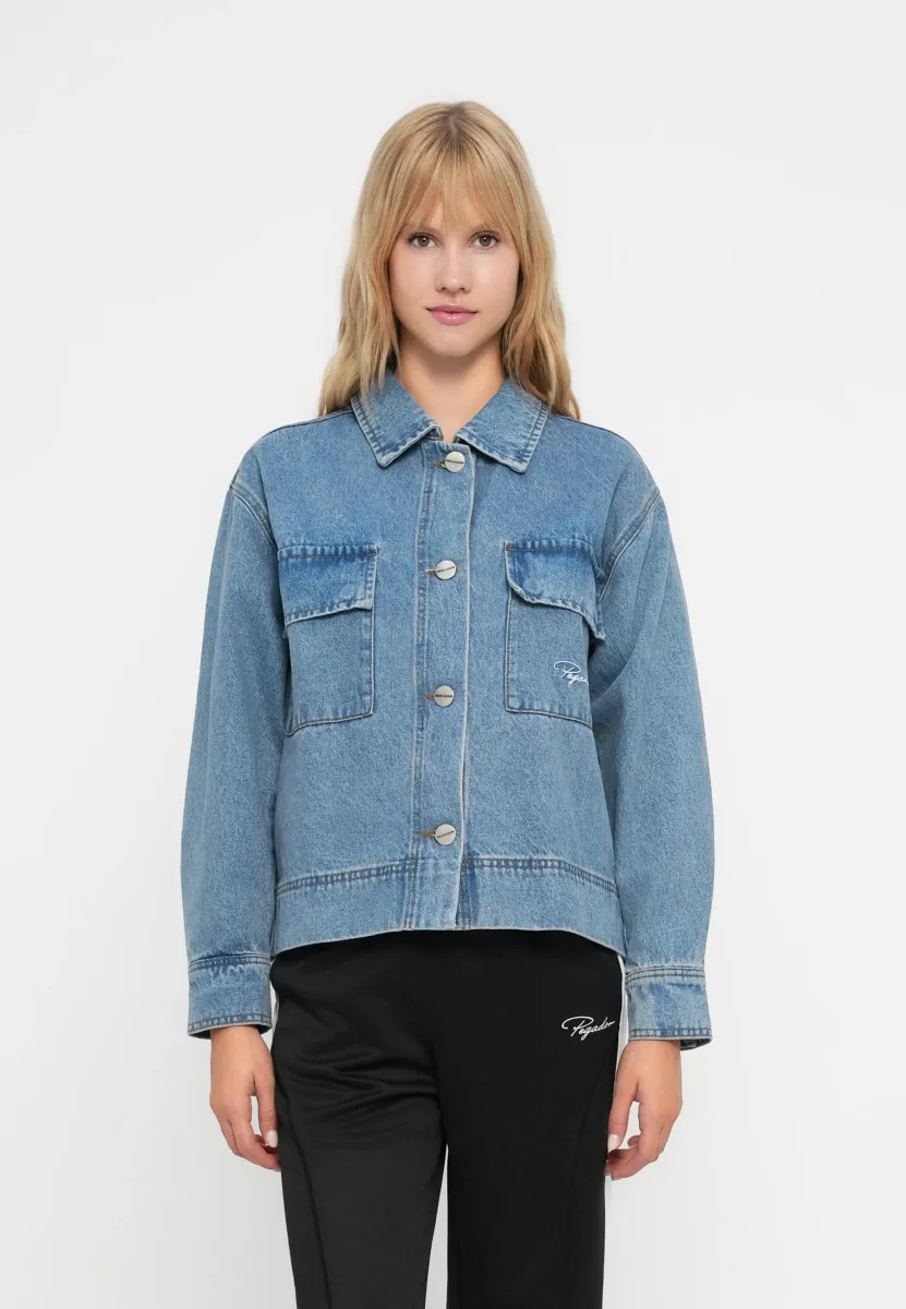 ANJAI OVERSIZED OVERSHIRT - Jeansjacke - washed blue
