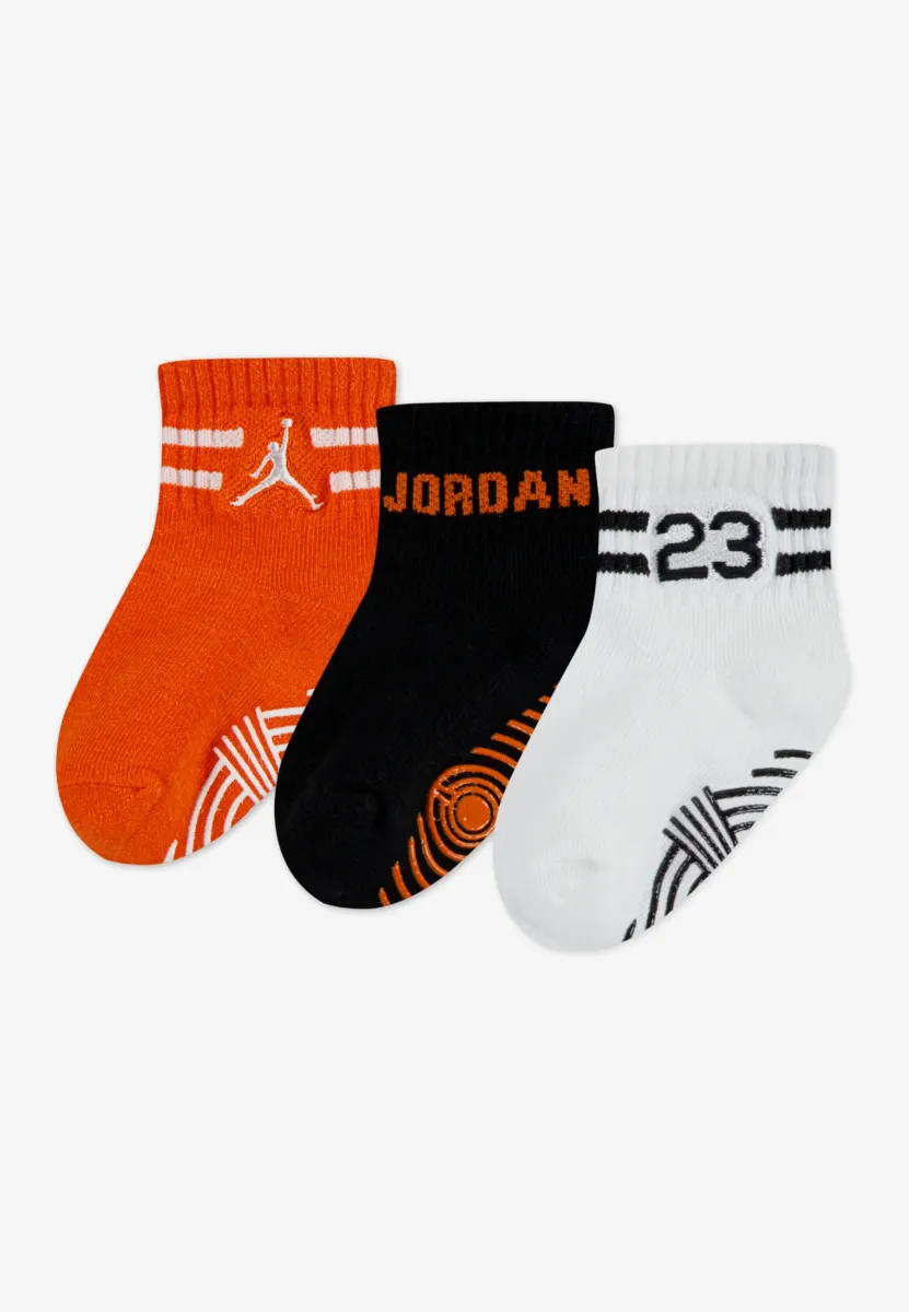 ANKLE 3 PACK - Socken - black/orange/white