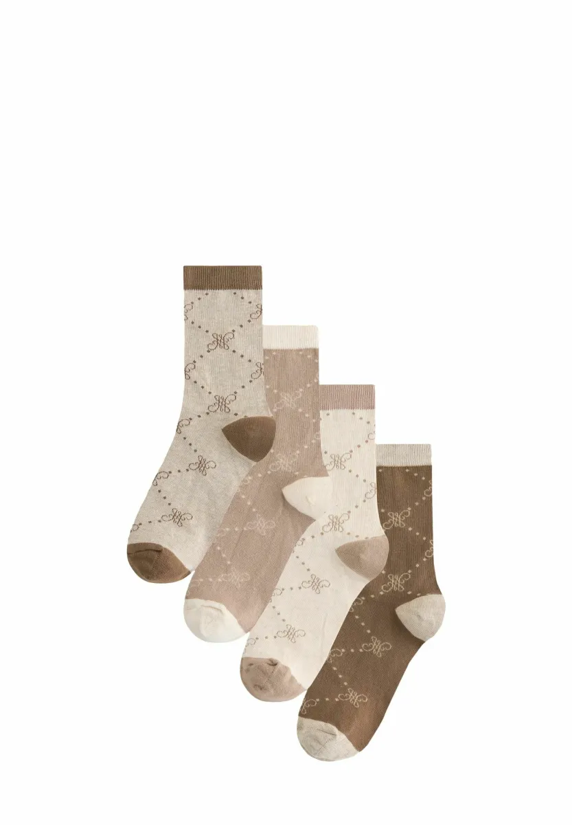 ANKLE 4 PACK - Socken - neutral n swirl