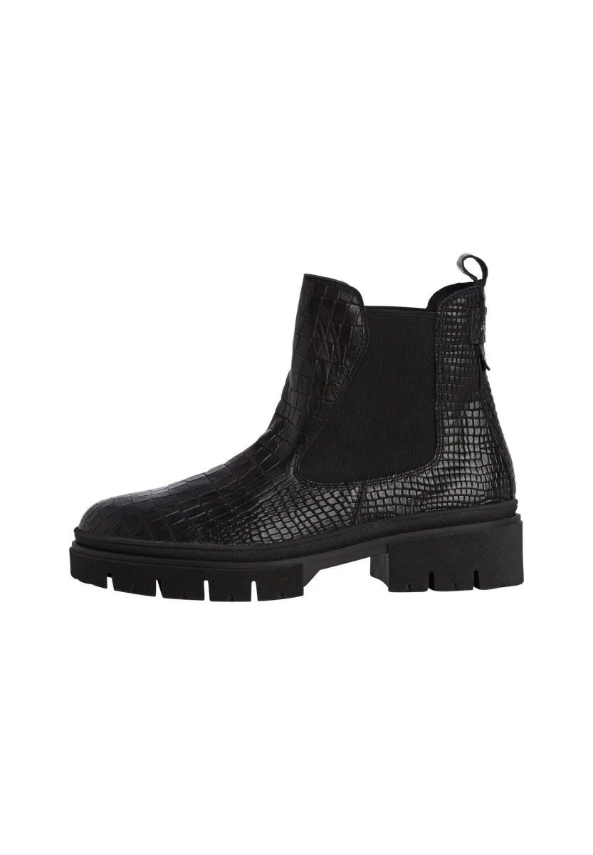 Ankle Boot - black croco