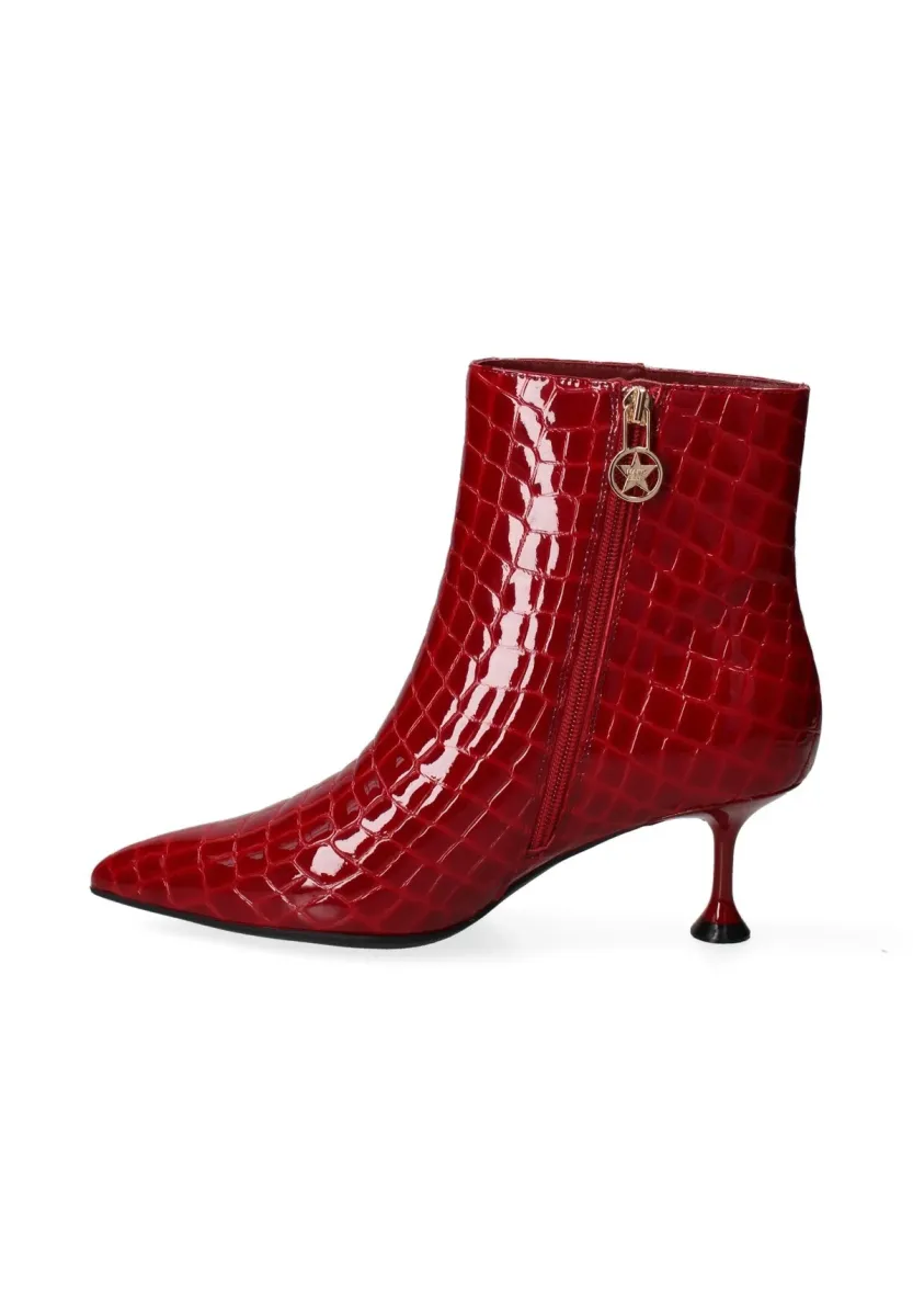 Ankle Boot - glossy bordeaux