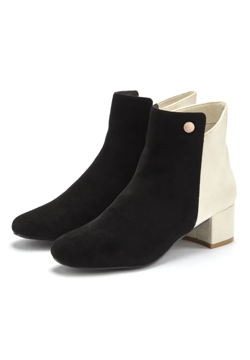 Ankle Boot - schwarz/creme