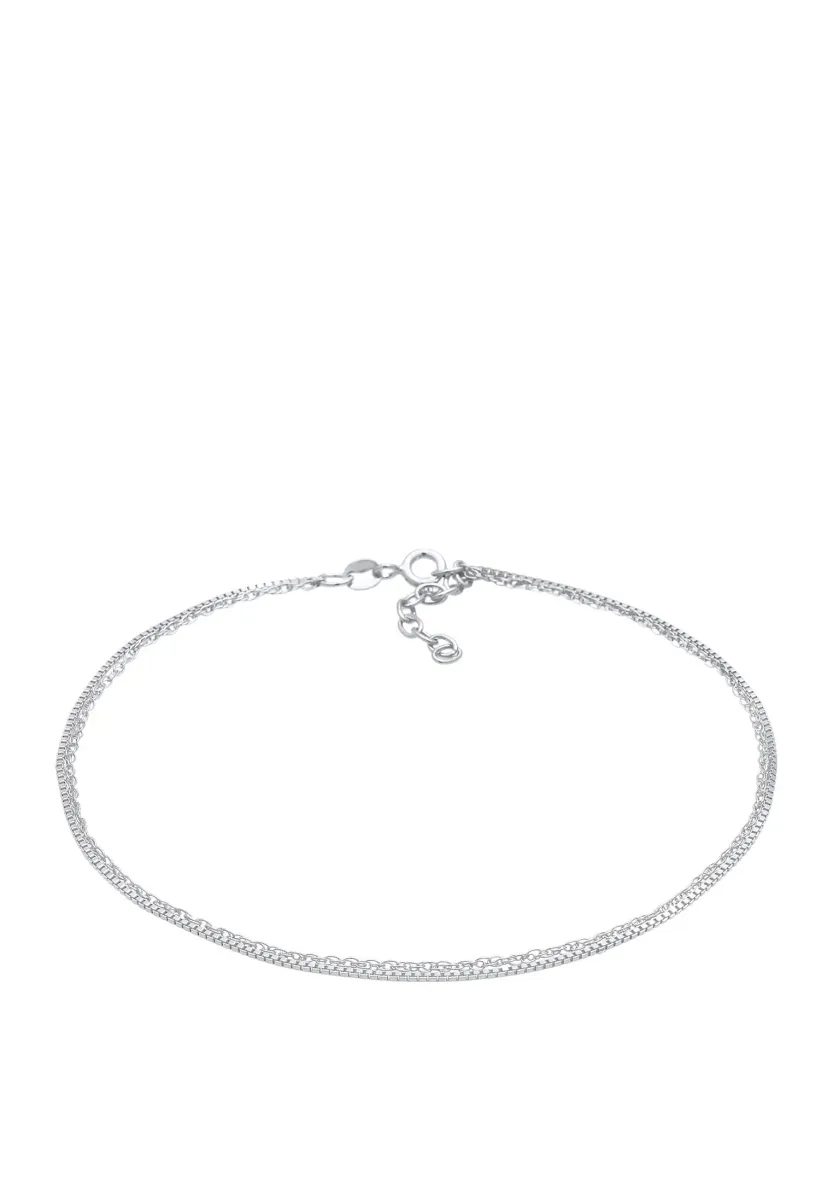 ANKLET BASIC - Armband - silberfarben