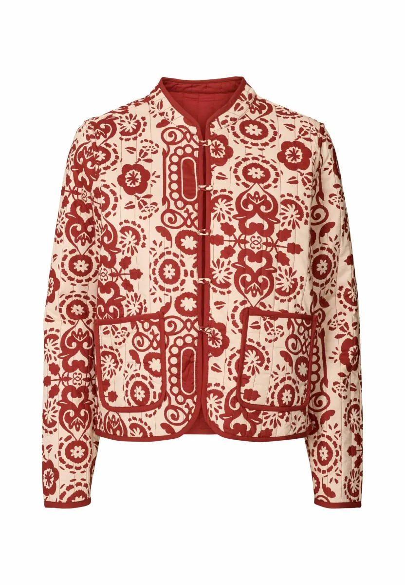 ANNIE - Übergangsjacke - print rose/brown