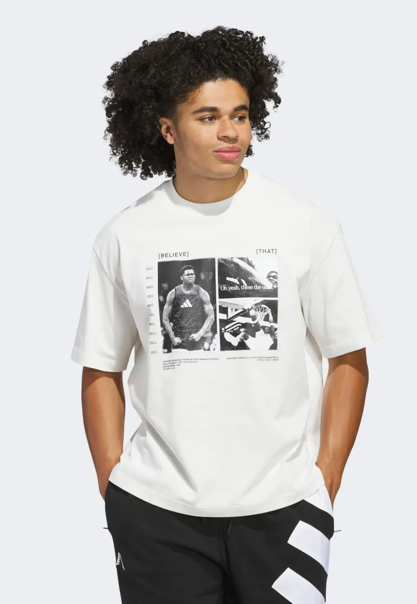 ANTHONY EDWARDS ANTED GFX - T-Shirt print - cloud white