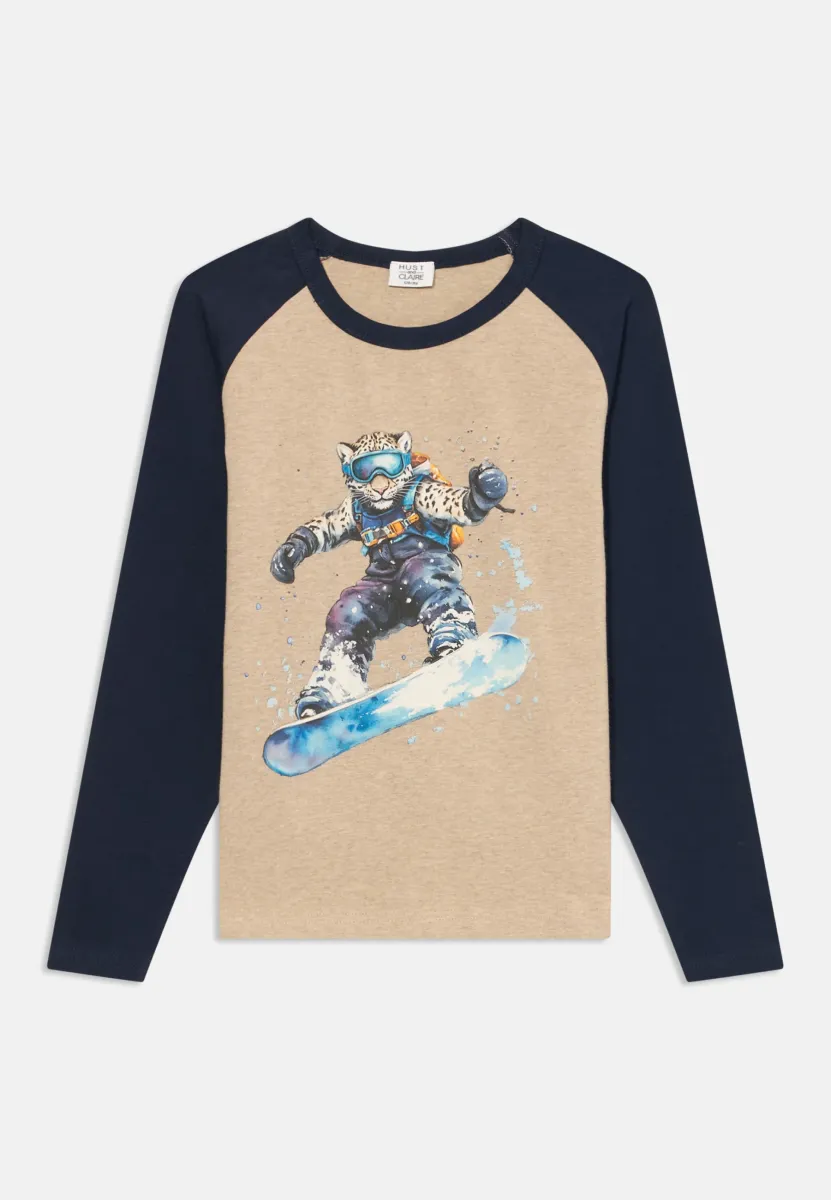 ANTON SNOWLEOPARD - Langarmshirt - biscuit