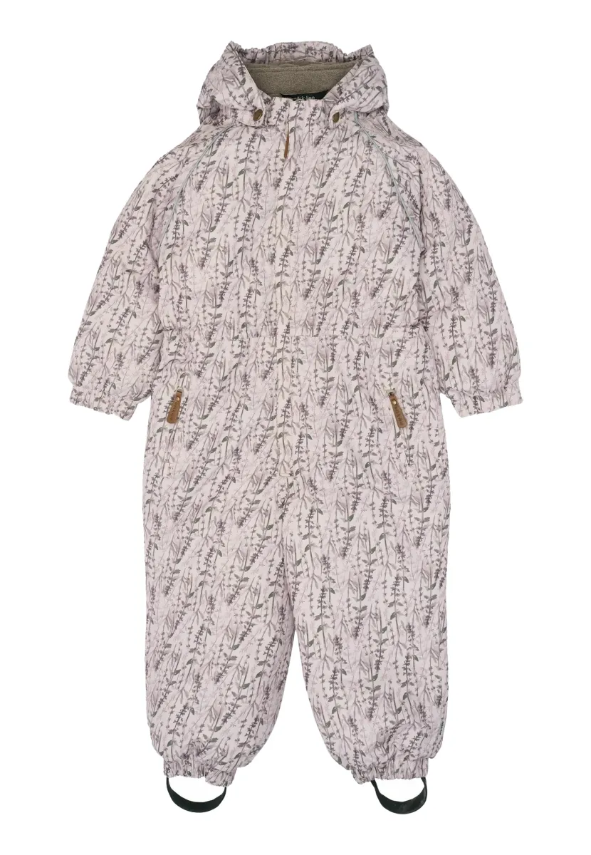 AOP FLORAL - Schneeanzug - cloud gray