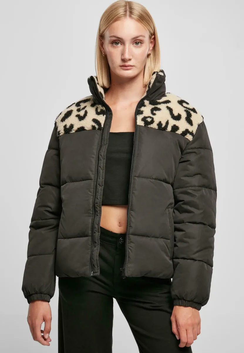 AOP SHERPA PUFFER  - Winterjacke - black sandleo