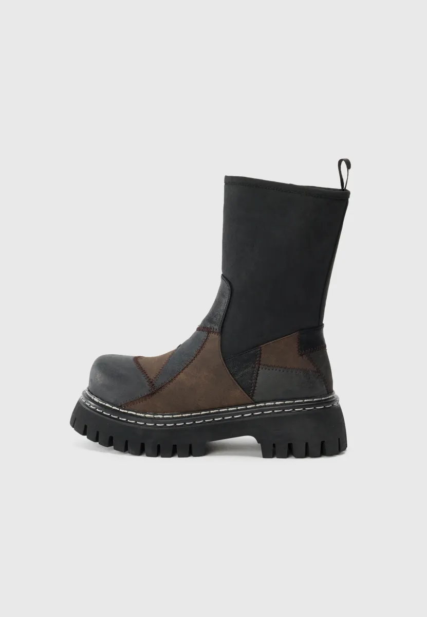 APOCALYPSE - Plateaustiefelette - black