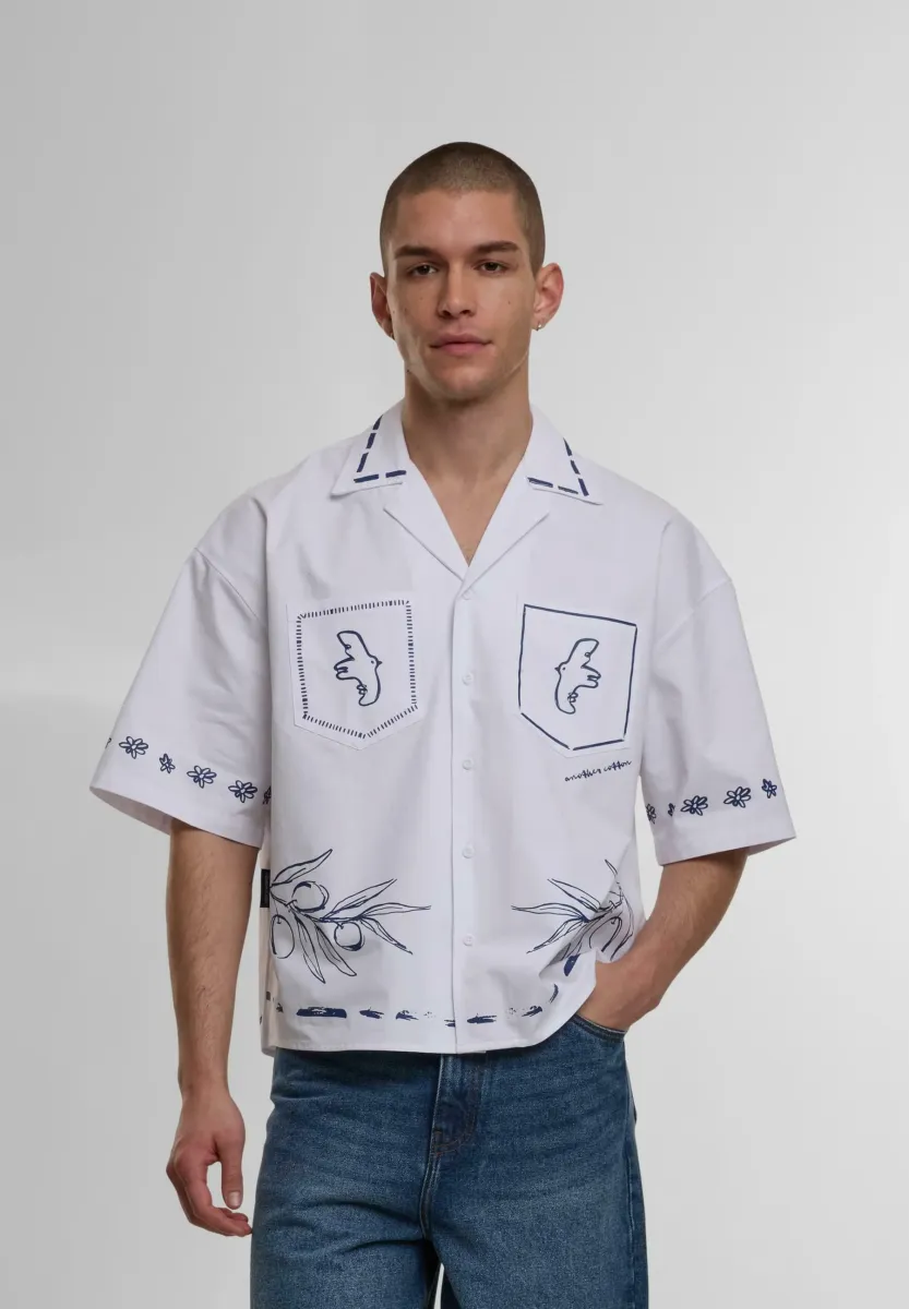 AQUAREL PRINT  - Hemd - white