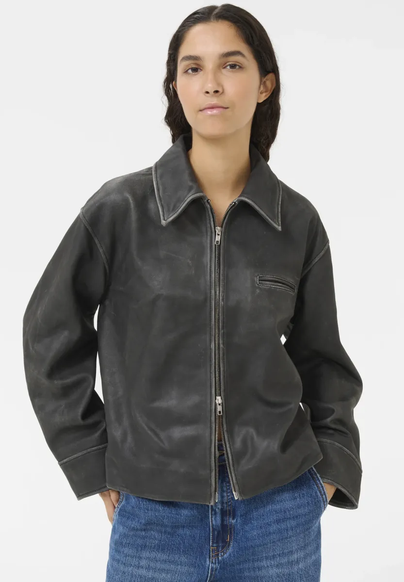 ARANYA ROSITA  - Lederjacke - meteorite