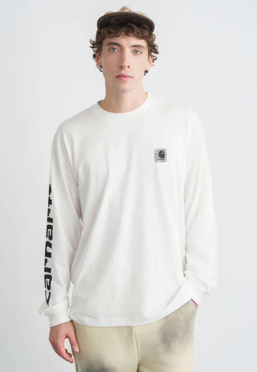 ARCHIVE SCRIPT - Langarmshirt - white