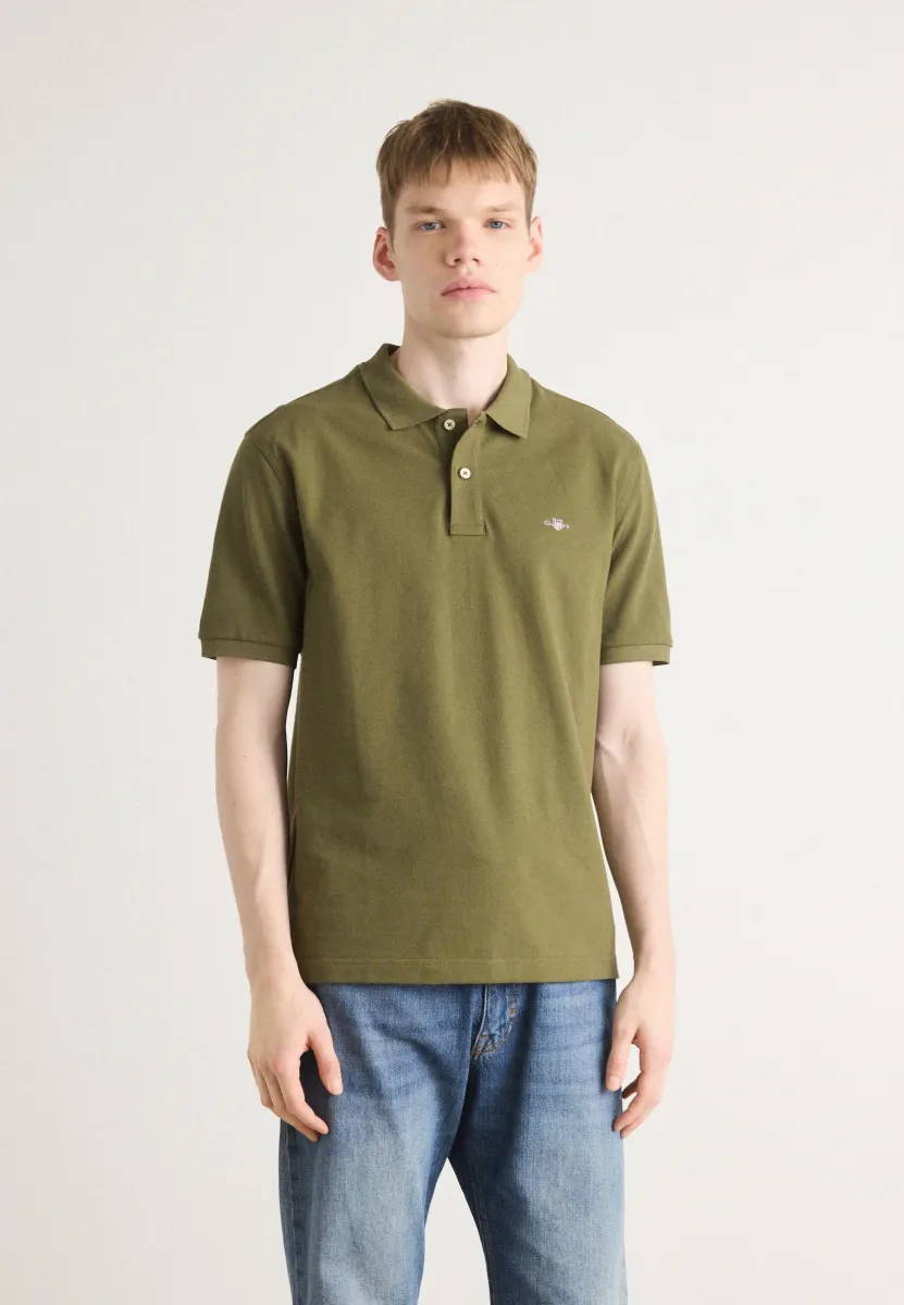 ARCHIVE SHIELD - Poloshirt - moss green